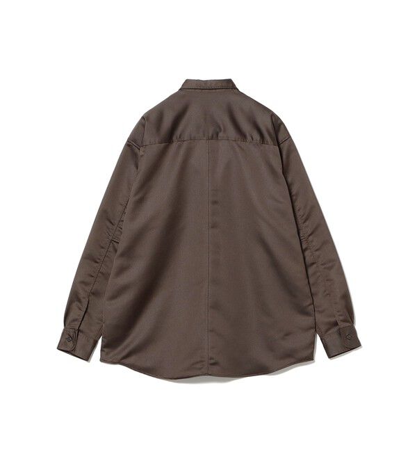 BEAMS「リラックスフィット レザールック シャツ」|シャツ・ブラウス|