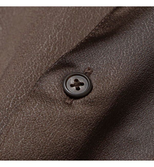 BEAMS「リラックスフィット レザールック シャツ」|シャツ・ブラウス|