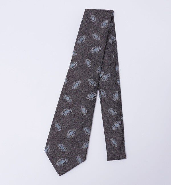 SHIPS「SHIPS: ヤスラ エリプス 小紋 ネクタイ」|ネクタイ・蝶ネクタイ|ブラウン