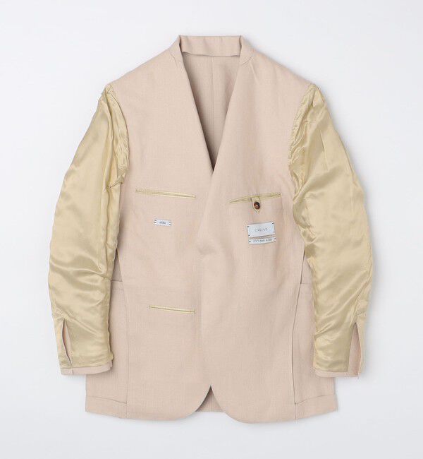 SHIPS「【SHIPS別注】CARUSO: アイーダ ワイドラペル アイリッシュ リネン ジャケット」|テーラードジャケット|