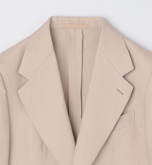 SHIPS「【SHIPS別注】CARUSO: アイーダ ワイドラペル アイリッシュ リネン ジャケット」|テーラードジャケット|