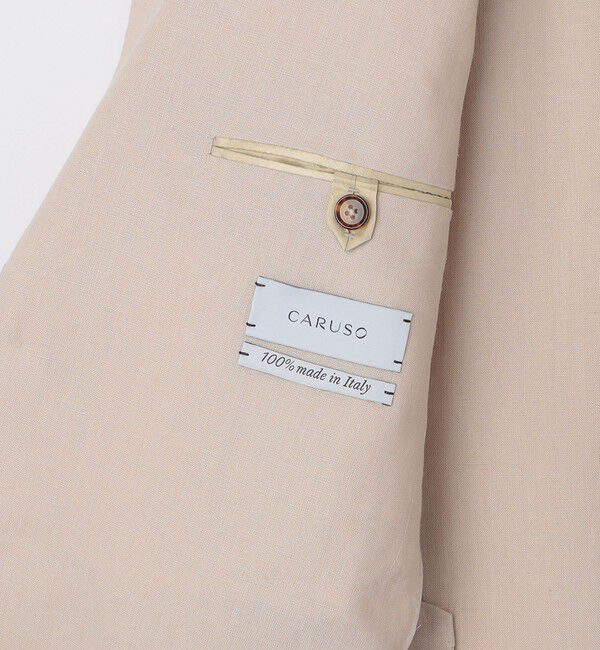 SHIPS「【SHIPS別注】CARUSO: アイーダ ワイドラペル アイリッシュ リネン ジャケット」|テーラードジャケット|