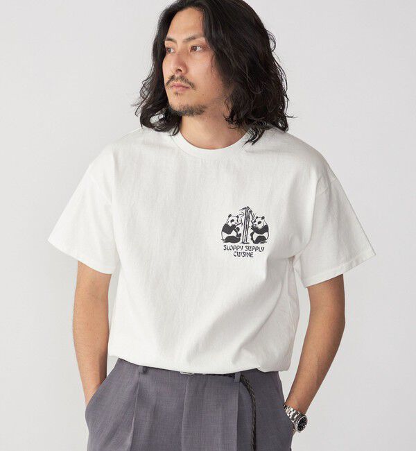 SHIPS「【SHIPS別注】SloppySupply: ロゴ プリント 半袖 Tシャツ」|Tシャツ・カットソー|