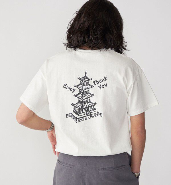 SHIPS「【SHIPS別注】SloppySupply: ロゴ プリント 半袖 Tシャツ」|Tシャツ・カットソー|