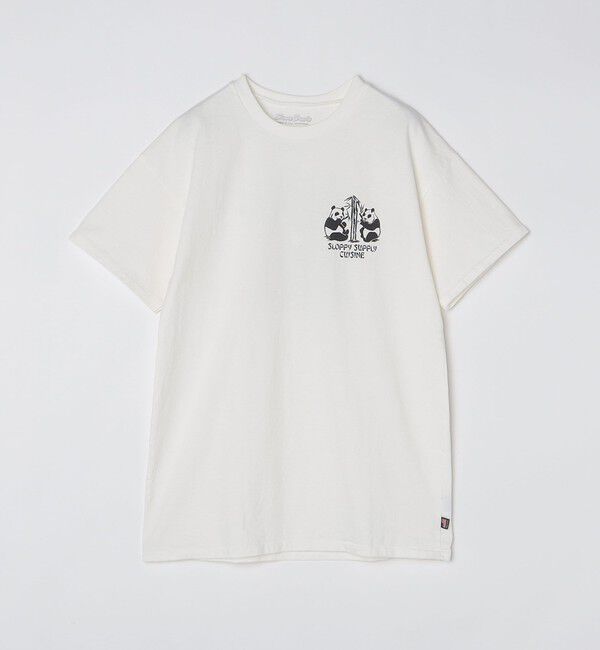 SHIPS「【SHIPS別注】SloppySupply: ロゴ プリント 半袖 Tシャツ」|Tシャツ・カットソー|