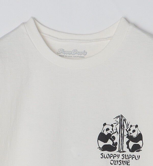 SHIPS「【SHIPS別注】SloppySupply: ロゴ プリント 半袖 Tシャツ」|Tシャツ・カットソー|