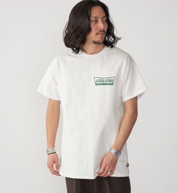 SHIPS「【SHIPS別注】SloppySupply: ロゴ プリント 半袖 Tシャツ」|Tシャツ・カットソー|