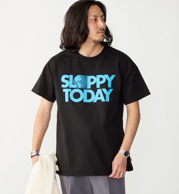 SHIPS「【SHIPS別注】SloppySupply: ロゴ プリント 半袖 Tシャツ」|Tシャツ・カットソー|