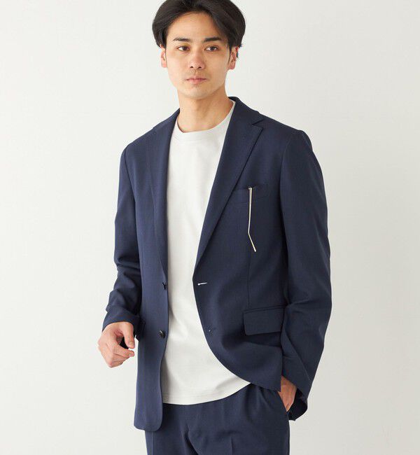 SHIPS Colors 「SHIPS Colors:〈洗濯機可能〉AVANT 2Bジャケット(セットアップ対応可能)」|テーラードジャケット|ダークブルー