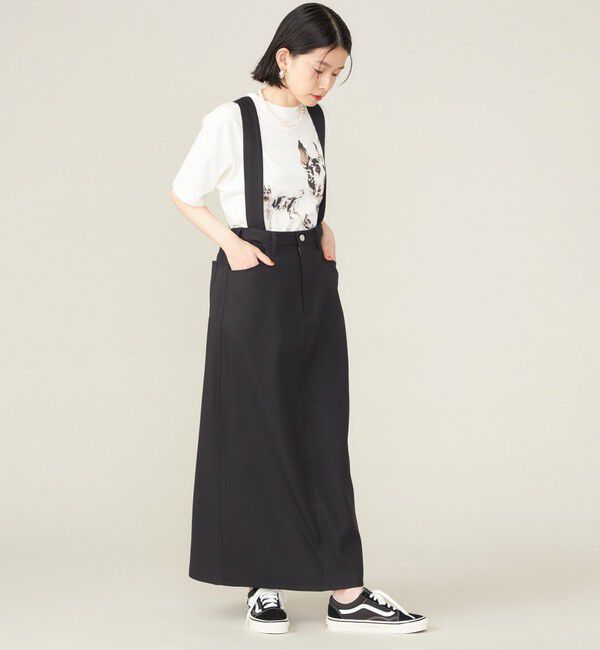 SHIPS for women「SHIPS NINE CASE:〈手洗い可能〉サスペンダー スカート ◇」|スカート|