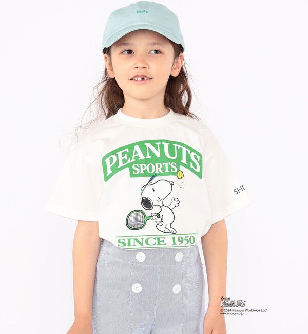 SHIPS KIDS「SHIPS KIDS:100～125cm / スヌーピー スポーツ 半袖 TEE」|Tシャツ・カットソー|