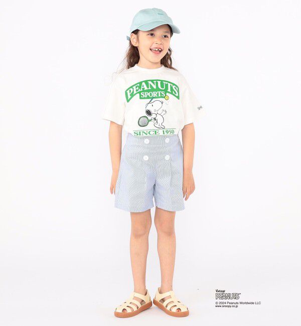 SHIPS KIDS「SHIPS KIDS:100～125cm / スヌーピー スポーツ 半袖 TEE」|Tシャツ・カットソー|