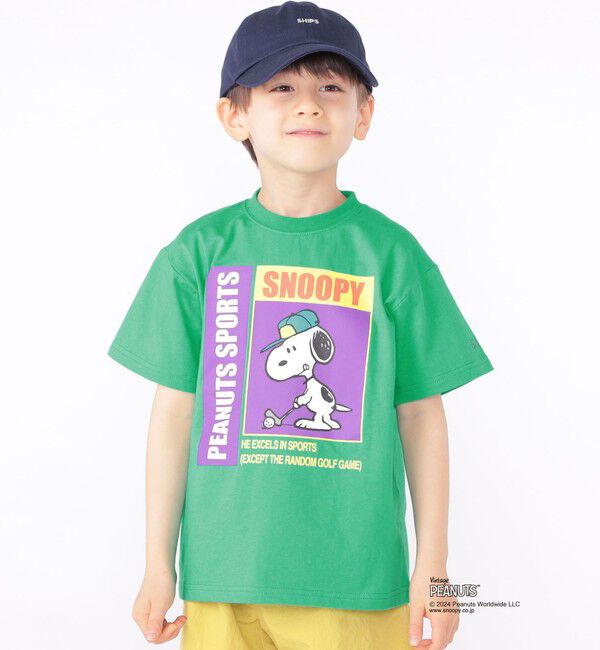 SHIPS KIDS「SHIPS KIDS:100～125cm / スヌーピー スポーツ 半袖 TEE」|Tシャツ・カットソー|
