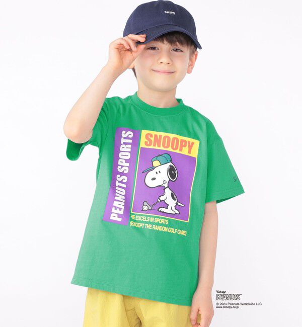 SHIPS KIDS「SHIPS KIDS:100～125cm / スヌーピー スポーツ 半袖 TEE」|Tシャツ・カットソー|