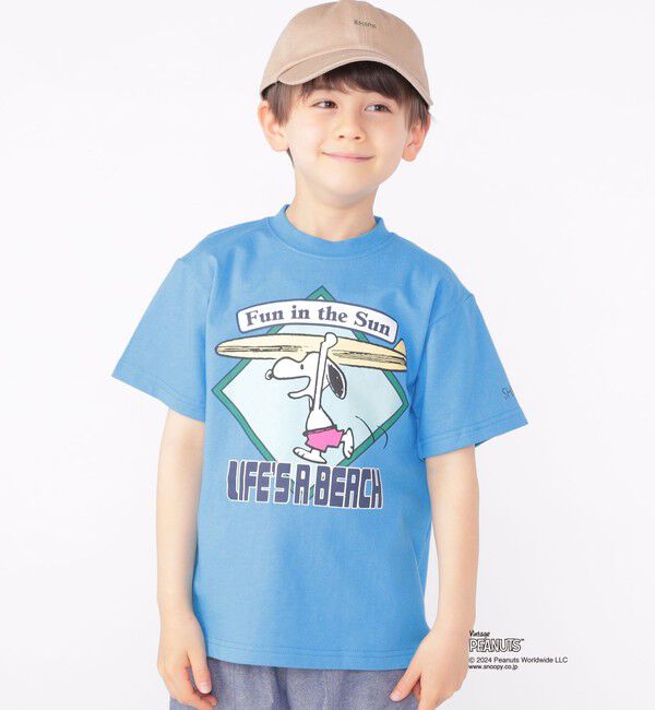 SHIPS KIDS「SHIPS KIDS:100～125cm / スヌーピー スポーツ 半袖 TEE」|Tシャツ・カットソー|