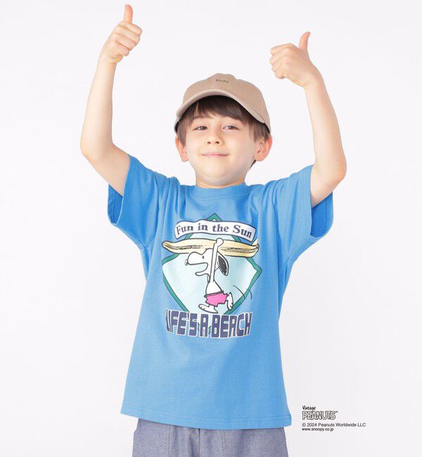 SHIPS KIDS「SHIPS KIDS:100～125cm / スヌーピー スポーツ 半袖 TEE」|Tシャツ・カットソー|