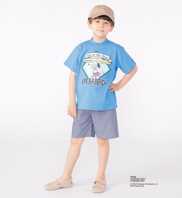 SHIPS KIDS「SHIPS KIDS:100～125cm / スヌーピー スポーツ 半袖 TEE」|Tシャツ・カットソー|