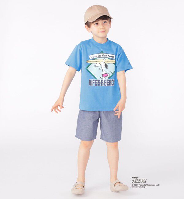 SHIPS KIDS「SHIPS KIDS:100～125cm / スヌーピー スポーツ 半袖 TEE」|Tシャツ・カットソー|