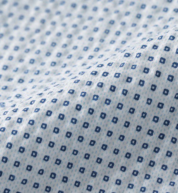 SHIPS Colors 「SHIPS Colors:〈洗濯機可能〉リップル プリント ショートスリーブ シャツ」|シャツ・ブラウス|