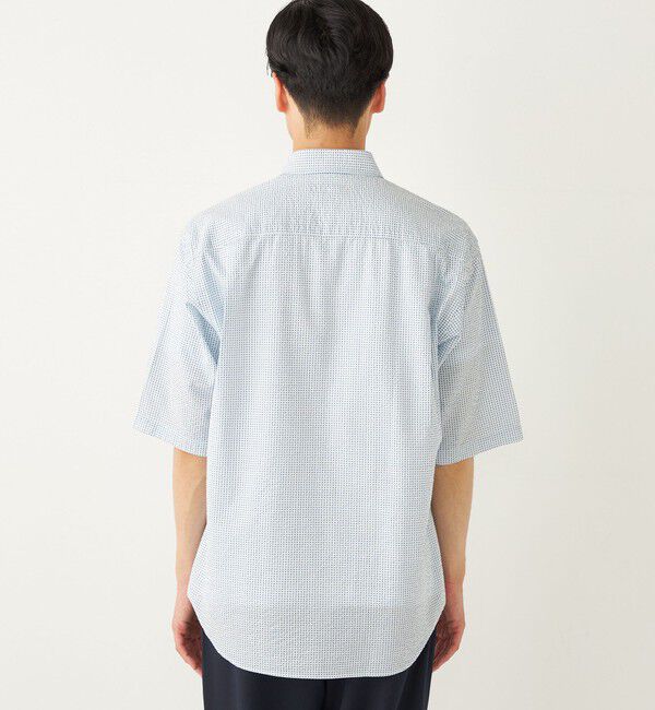 SHIPS Colors 「SHIPS Colors:〈洗濯機可能〉リップル プリント ショートスリーブ シャツ」|シャツ・ブラウス|