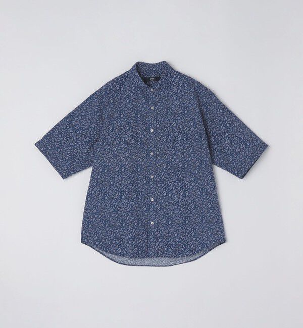 SHIPS Colors 「SHIPS Colors:〈洗濯機可能〉リップル プリント ショートスリーブ シャツ」|シャツ・ブラウス|