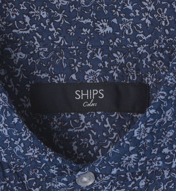 SHIPS Colors 「SHIPS Colors:〈洗濯機可能〉リップル プリント ショートスリーブ シャツ」|シャツ・ブラウス|