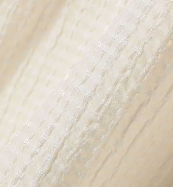 SHIPS for women「〈手洗い可能〉ジャカード バンドカラー ショート スリーブ ブラウス」|シャツ・ブラウス|