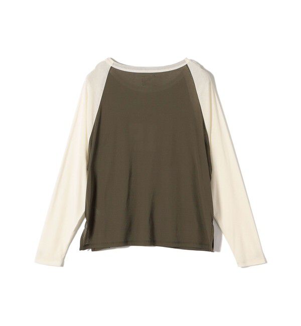 SHIPS for women「St.Johns 3rd club:〈洗濯機可能〉シアー ベースボール TEE」|Tシャツ・カットソー|