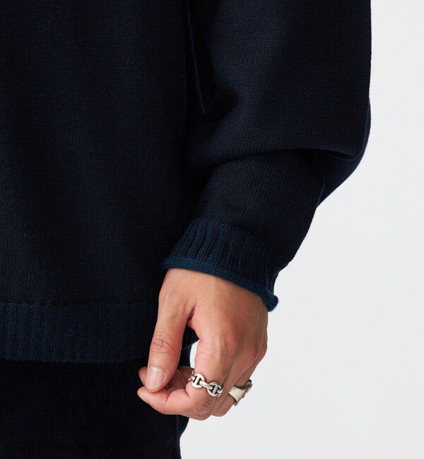 SHIPS「SHIPS:〈手洗い可能〉12ゲージ ダブルフェイス ロールネック ニット プルオーバー」|ニット・セーター|