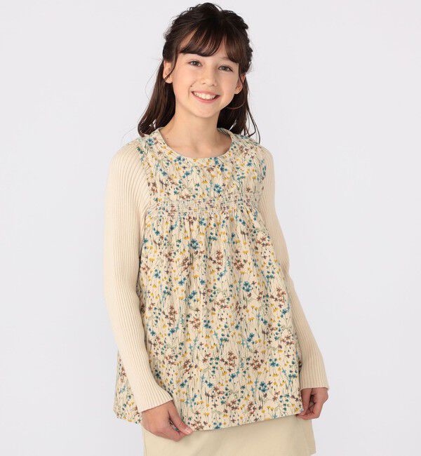 SHIPS KIDS「SHIPS KIDS:140～150cm / コーデュロイ リブ レイヤード トップス」|その他|