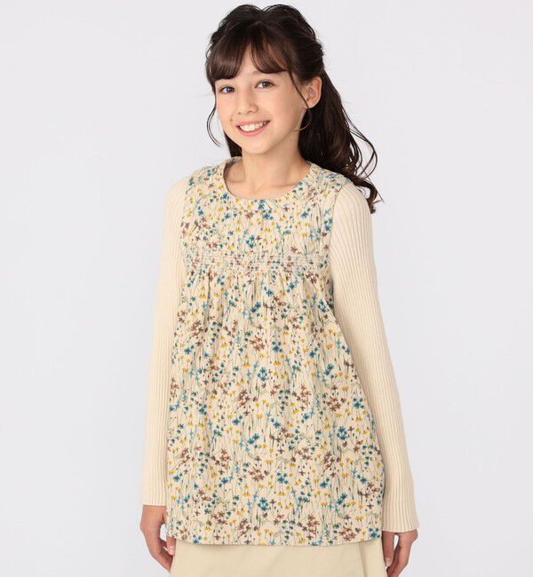 SHIPS KIDS「SHIPS KIDS:140～150cm / コーデュロイ リブ レイヤード トップス」|その他|