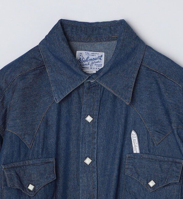 SHIPS「ROCKMOUNT: リラックス デニム ウエスタン シャツ」|シャツ・ブラウス|