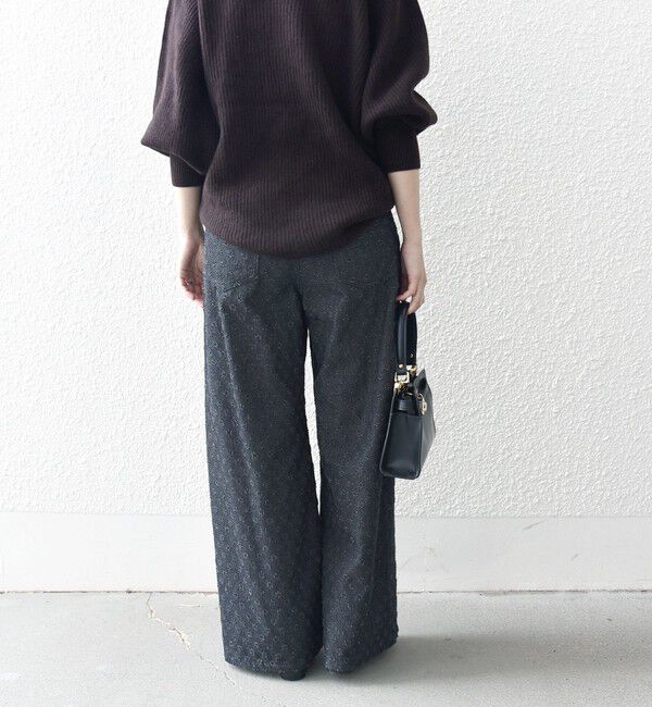 SHIPS any「bon_meur:〈洗濯機可能〉クラッシュ デニム ワイド パンツ」|デニム|