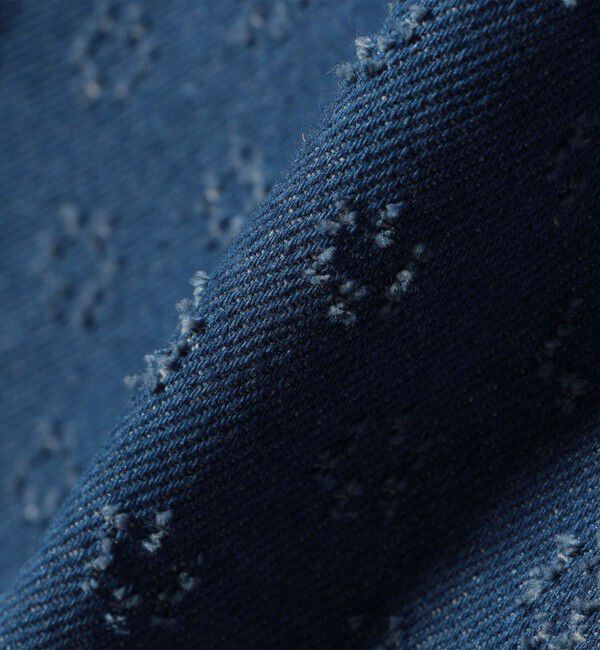 SHIPS any「bon_meur:〈洗濯機可能〉クラッシュ デニム ワイド パンツ」|デニム|