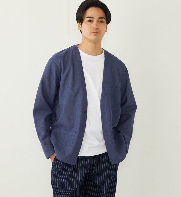 SHIPS Colors 「SHIPS Colors:〈洗濯機可能〉シャリル ジャージー カーディガン◇」|カーディガン|ブルー