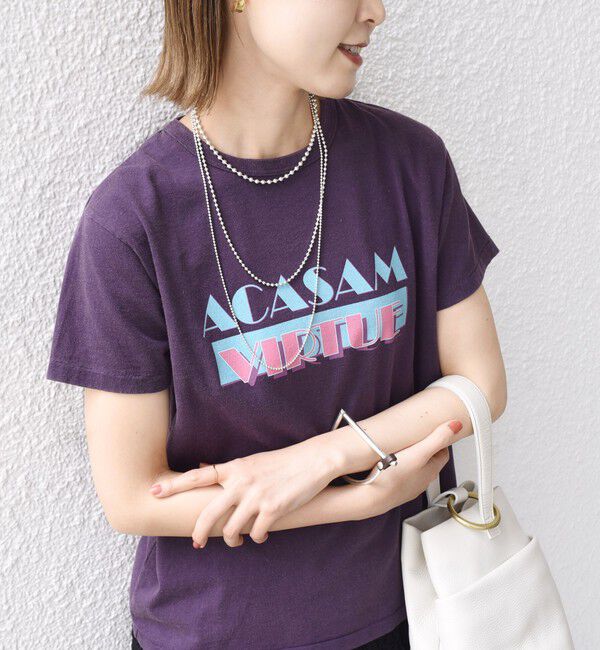 SHIPS for women「ACASAM:クルーネック TEE」|Tシャツ・カットソー|パープル