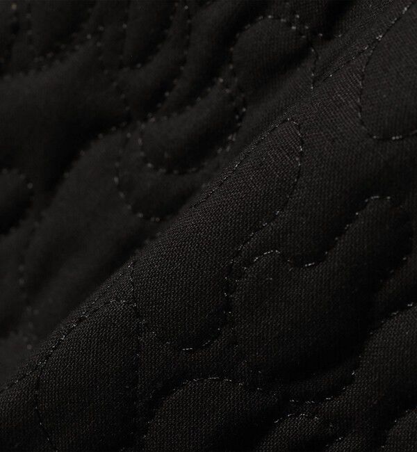 SHIPS any「SHIPS any: キルティング ステッチ ノーカラー ミディ コート」|ノーカラーコート|