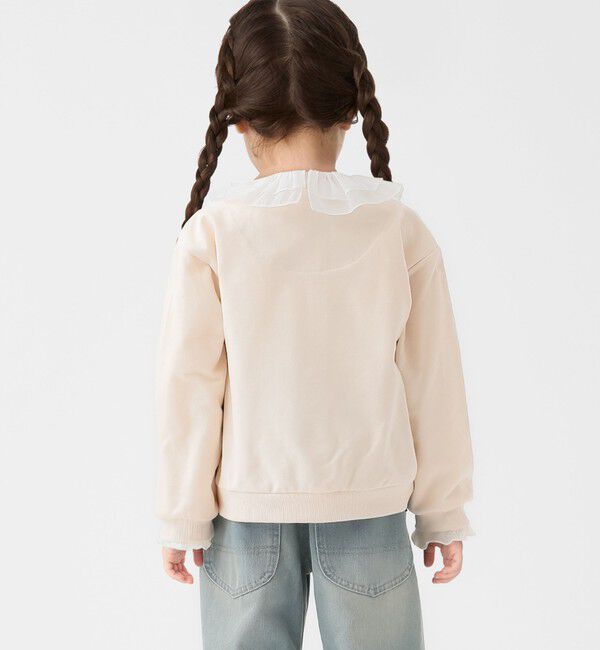 SHIPS Colors 「SHIPS Colors:80～130cm / 〈洗濯機可能〉フラワー 刺繍 カーディガン◇」|カーディガン|