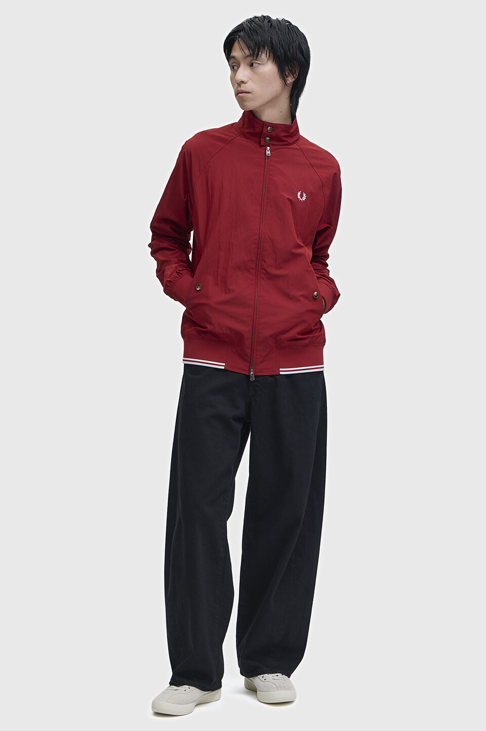 FRED PERRY 「Crinkle Harrington Jacket」|ブルゾン・スタジャン|