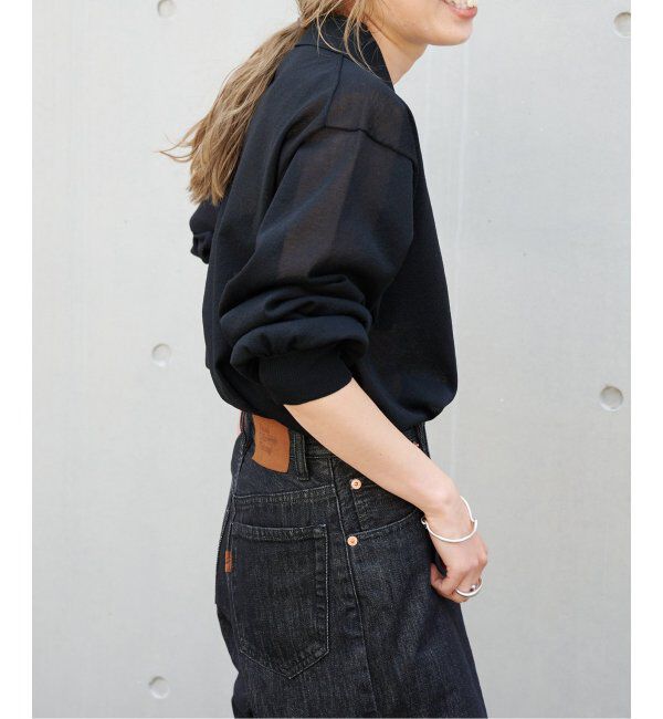 OUTDOOR PRODUCTS Usual Things「ハイゲージシアーロングスリーブニットポロシャツ」|ニット・セーター|