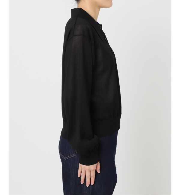 OUTDOOR PRODUCTS Usual Things「ハイゲージシアーロングスリーブニットポロシャツ」|ニット・セーター|