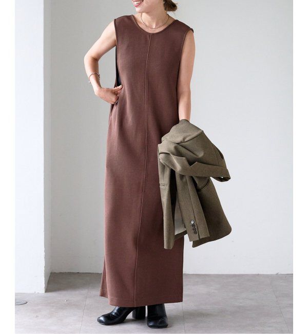 OUTDOOR PRODUCTS Usual Things「前後2WAY コットンWフェイスジャージージャンパースカート」|ワンピース|