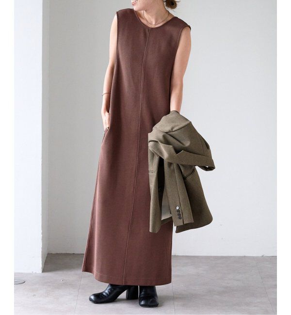 OUTDOOR PRODUCTS Usual Things「前後2WAY コットンWフェイスジャージージャンパースカート」|ワンピース|