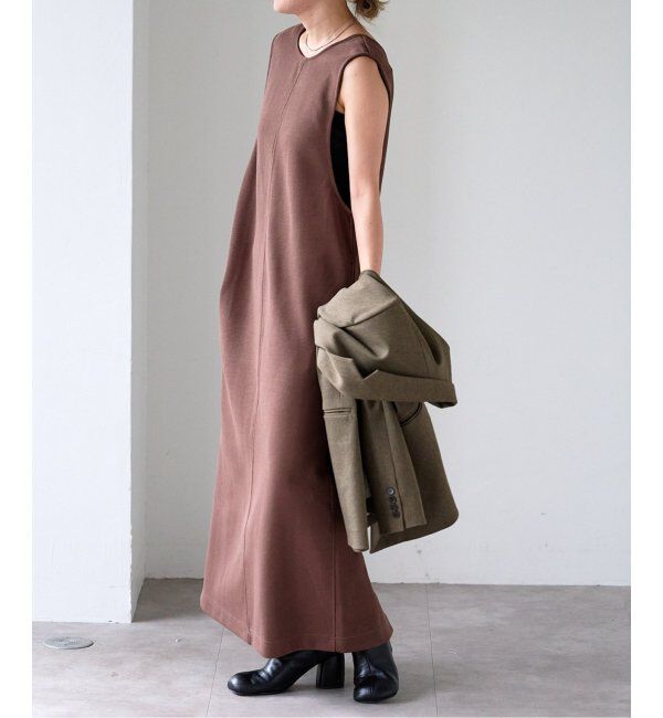 OUTDOOR PRODUCTS Usual Things「前後2WAY コットンWフェイスジャージージャンパースカート」|ワンピース|