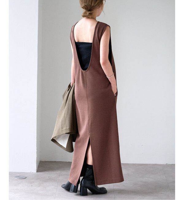 OUTDOOR PRODUCTS Usual Things「前後2WAY コットンWフェイスジャージージャンパースカート」|ワンピース|