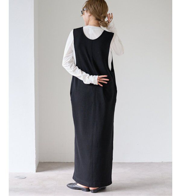 OUTDOOR PRODUCTS Usual Things「前後2WAY コットンWフェイスジャージージャンパースカート」|ワンピース|