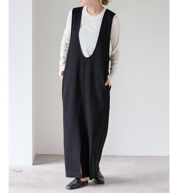 OUTDOOR PRODUCTS Usual Things「前後2WAY コットンWフェイスジャージージャンパースカート」|ワンピース|