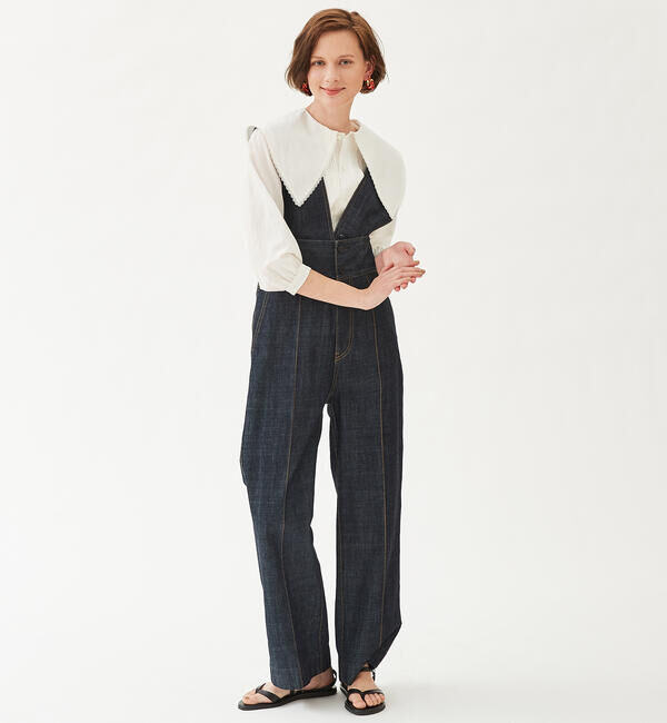 MACPHEE「コットンデニム 2-wayコンビネゾン」|オールインワン|