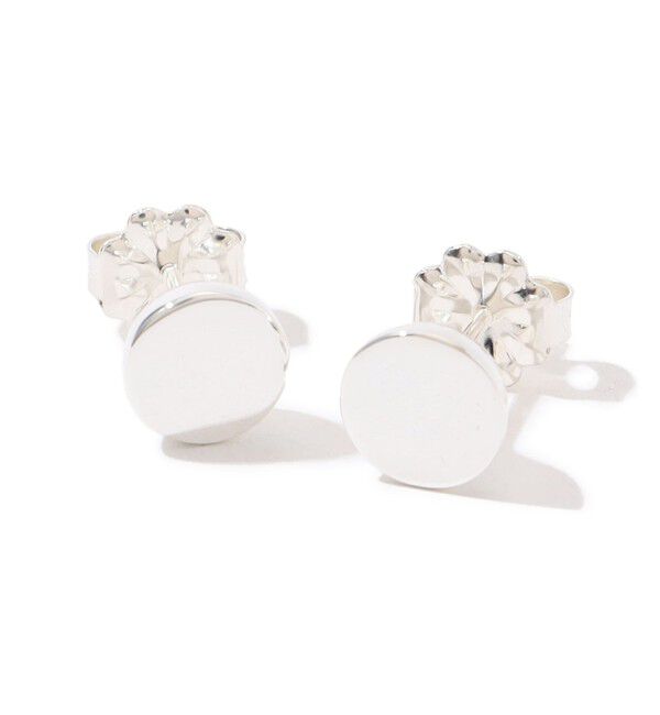 TOMORROWLAND GOODS「BULBS Olea chimanimani ラウンドプレート シルバーピアス」|ピアス|81 シルバー