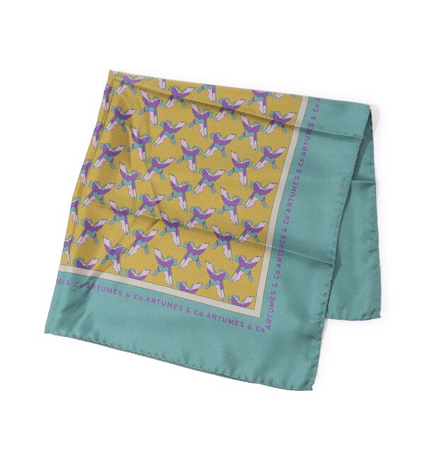 TOMORROWLAND GOODS「Artumes & Co シルク スカーフ」|バンダナ・スカーフ|26 オレンジ系